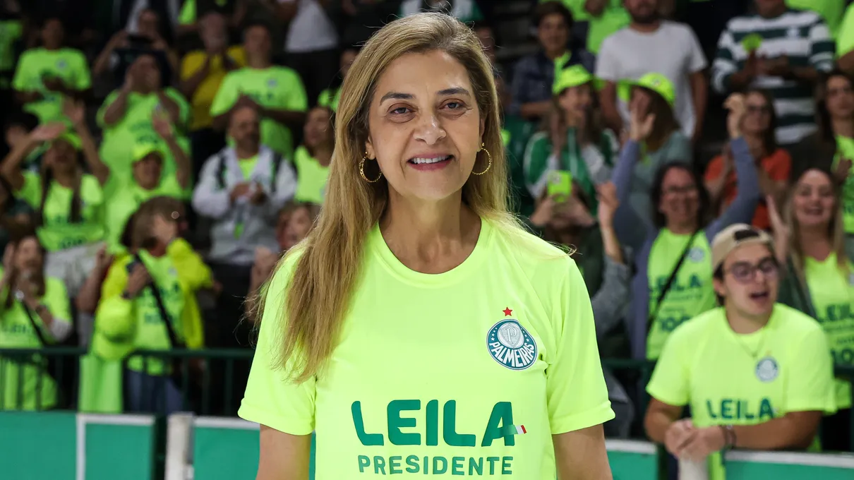 Leila Pereira, presidente do Palmeiras