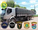 Polícia apreende caminhão com cigarros contrabandeados em Arapuã