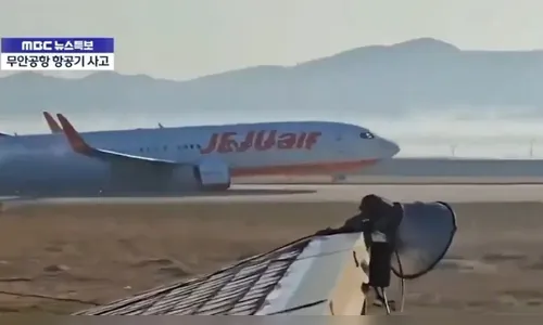 Sobreviventes de acidente aéreo na Coreia do Sul estão conscientes