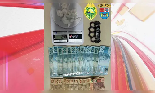 Menor é apreendido com R$ 1.8 mil em dinheiro e drogas no Vale do Ivaí