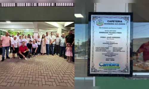 Prefeitura de Cambira inaugura Cafeteria da Economia Solidária