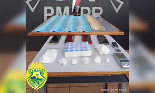 Rotam apreende 1 Kg de cocaína em operação contra tráfico em Ivaiporã