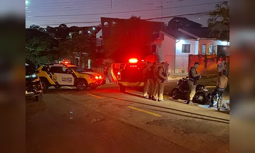 Colisão frontal deixa motociclista ferido em Apucarana
