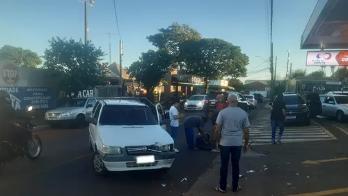 Acidente ocorreu em frente a um posto de combustíveis