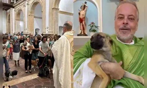 Saiba quem é o padre que resgata cães e os leva à missa para adoção