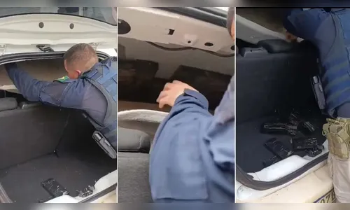 Motorista tenta fugir da PRF, mas acaba preso com mais de 100 iPhones