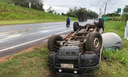 Prefeito e esposa grávida ficam feridos após acidente na BR-376