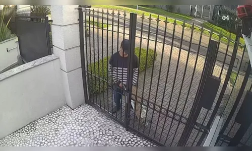 Ladrão se atrapalha e fica preso após invadir condomínio no PR; vídeo