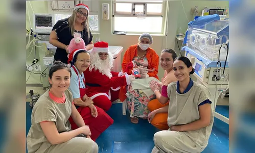 Magia do Natal entra na UTI Neonatal do Hospital Materno Infantil