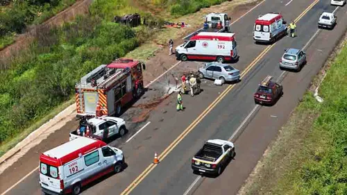 Colisão foi no KM 378 na BR-277 em Guarapuava