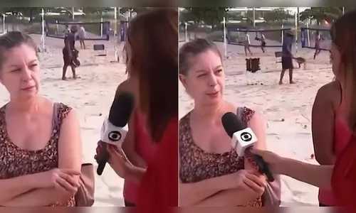 Resposta de idosa a repórter da Globo repercute na web: 'Mal-educada'
