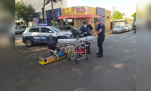 Idoso é atropelado ao atravessar faixa de pedestres em Apucarana