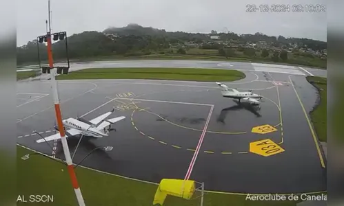 Queda em Gramado: vídeo mostra empresário e família entrando em avião