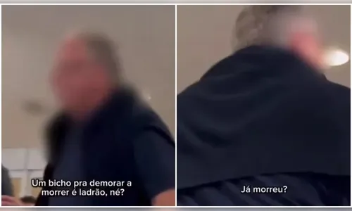Homem deseja a morte de Lula na porta de hospital; veja vídeo