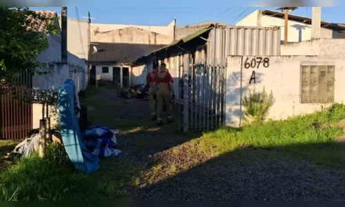 Incêndio em contêiner deixa uma pessoa gravemente ferida no Paraná