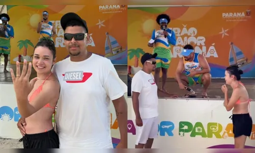 Verão Maior Paraná é palco de pedido de casamento em praia de Ipanema