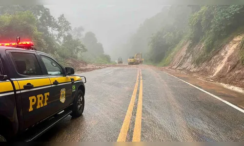 BR-277 segue interditada na Serra da Esperança em Guarapuava