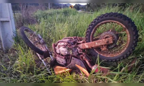 Motociclista morre em acidente na PR-487, em Cândido de Abreu