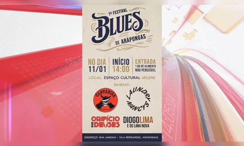 Arapongas recebe 1º Festival de Blues; confira a programação