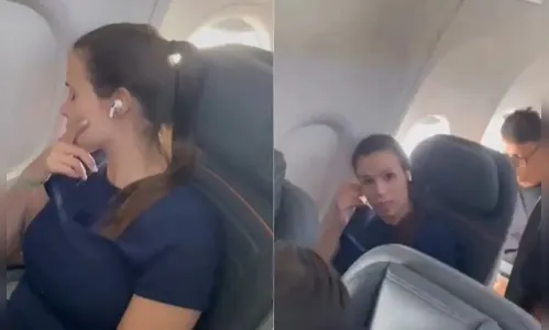 Mulher se nega a trocar de assento com criança chorando e vídeo bomba
