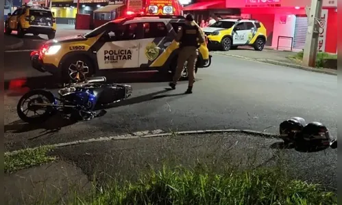 Motociclista bate em viatura da PM e é preso por embriaguez