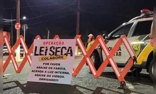 Operação Lei Seca em Jardim Alegre registra prisão e várias infrações