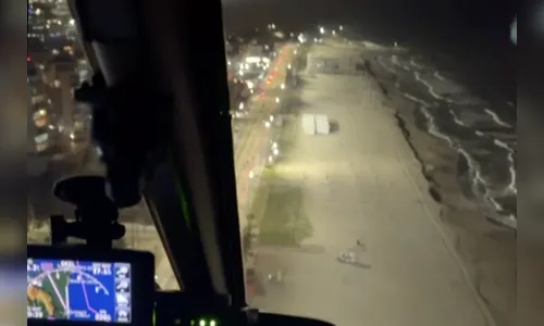 PCPR faz voos noturnos especializados de polícia judiciária no Litoral