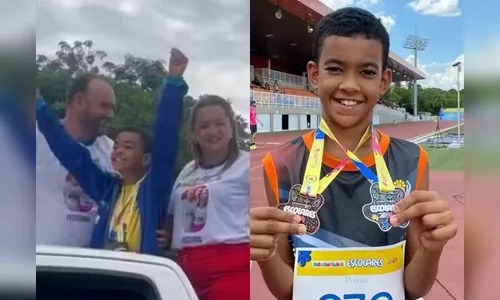 Atleta com paralisia cerebral se emociona com homenagem após medalhas