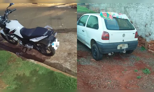 PM recupera dois veículos furtados após trio não conseguir furtar moto