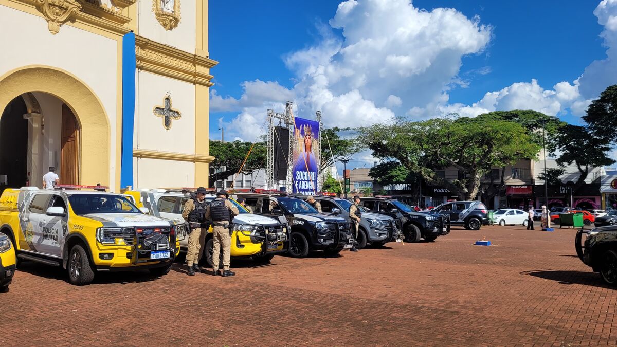 PM lança "Operação Saturação" com apoio de helicóptero em Apucarana