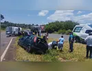 Acidente deixa quatro feridos no acesso a Cambira na BR-376