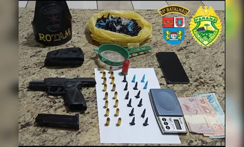 Homem é preso pela PM por tráfico no Dom Romeu em Apucarana