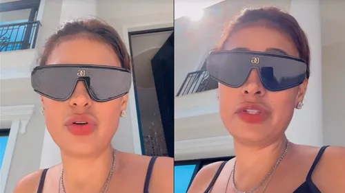 A atriz mostrou os estragos através do instagram