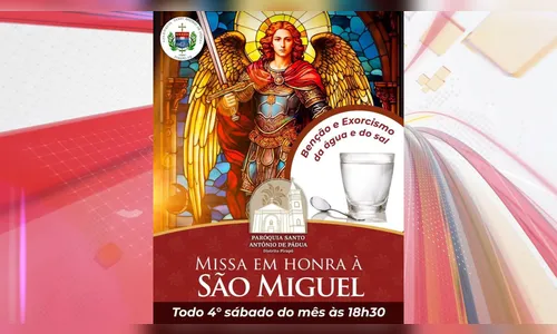 Paróquia Santo Antônio de Pádua realiza missa em honra a São Miguel