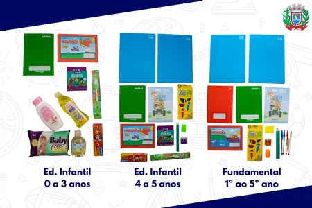 A entrega dos materiais didáticos ocorrerá após o início das aulas