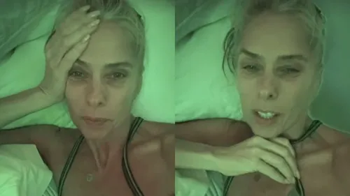 A loira recebeu alta hospitalar neste sábado (08)
