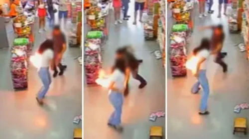 A mulher entrou em desespero e foi socorrida por pessoas próximas, até a chegada do Corpo de Bombeiros de Goiás, que a encaminhou a um hospital para tratamento especializado.
