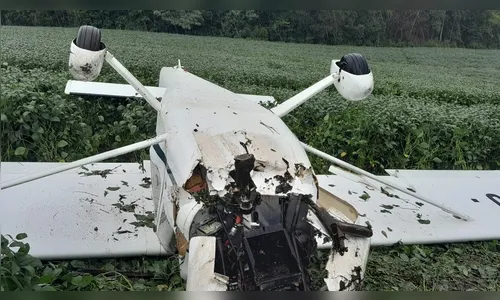 Avião de pequeno porte cai no interior do Paraná