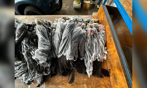 Carro é flagrado com 188 kg de cabelo humano; valor chega a R$ 380 mil