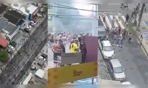 Confronto entre torcidas no Recife deixa feridos e destruição nas ruas