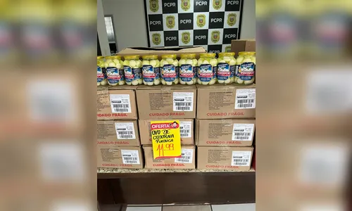 Carga de conservas furtada é recuperada em rede de lojas da região