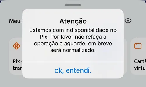 PIX fora do ar: bancos registram instabilidade na manhã desta quinta