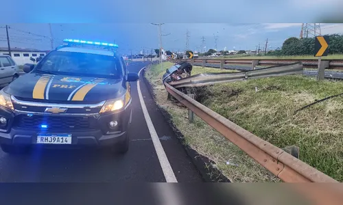 Motorista com CNH vencida sofre acidente na BR-369 em Apucarana