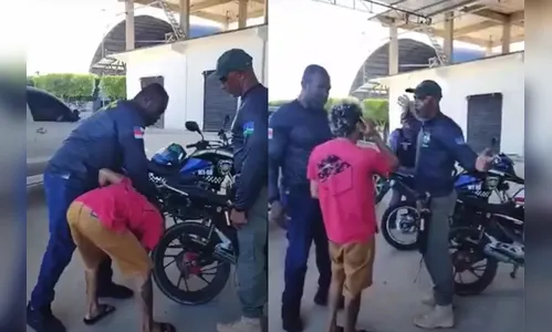 Guardas colocam ouvido de motociclista no escape de moto e aceleram