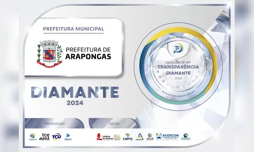 Arapongas é certificada pelo TCE-PR por excelência em transparência