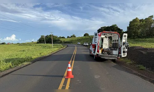 Queda de moto na rodovia PR-082 mobiliza Samu em São João do Ivaí