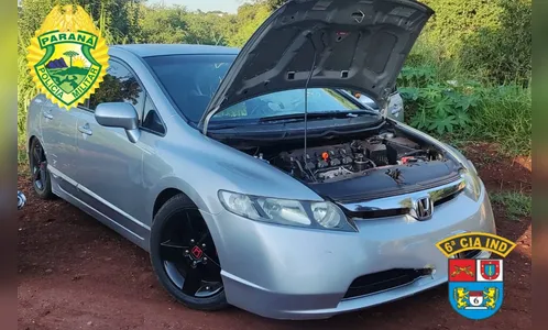 PM de Faxinal recupera Honda Civic levado durante assalto na madrugada