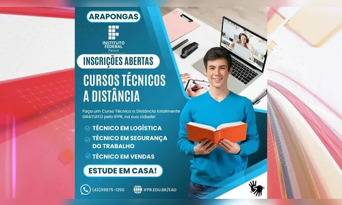 IFPR campus Arapongas está com inscrições abertas para cursos técnicos