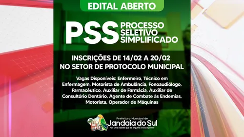 Os interessados podem acessar o edital no site da prefeitura
