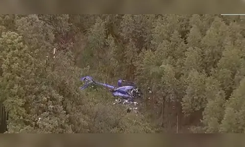 Helicóptero cai em área de mata fechada e provoca a morte de casal